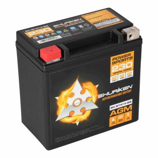 Metra SK-BTX14-BS 230 Crank AMPS 12AMP Hours AGM Battery