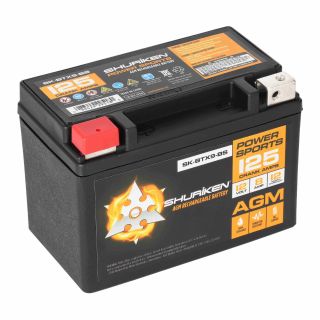 Metra SK-BTX9-BS 125 Crank AMPS / 8AMP Hours AGM Battery
