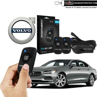 First Tech SKSXC SmartKey Starter for Volvo Vehicles (2015-19) with RF-P1WR3-FM 1 Way 1 Button Remote Start System 