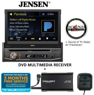 Jensen VX3518 7" DVD receiver w/ SiriusXM SXV300KV1 Satellite Radio Tuner and Antenna