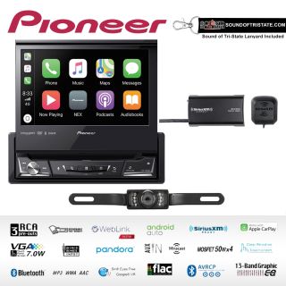 Pioneer AVH-3500NEX DVD Receiver with SiriusXM Tuner and License Plate Backup Camera