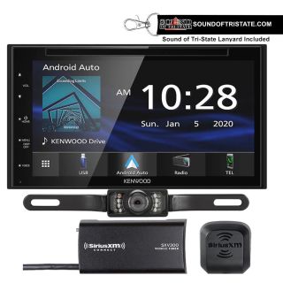 Kenwood DDX5707S DVD Receiver with SiriusXM Tuner and License Plate Backup Camera