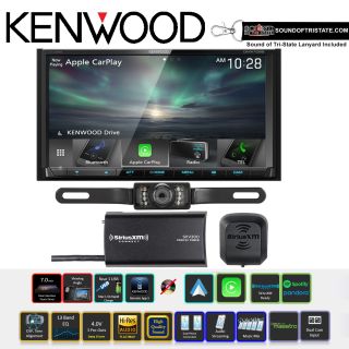 Kenwood DMX706S 6.95" Digital Multimedia Receiver w/ SiriusXM SXV300V1 and License Plate Style Back Up Camera