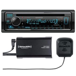 Kenwood Excelon KDC-X304 CD Receiver with Bluetooth | Amazon Alexa Ready | Plus SiriusXM SXV300v1 Connect Vehicle Tuner Kit for Satellite Radio 