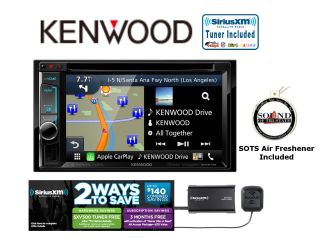 Kenwood DNX573S 6.2" WVGA Double Din Navigation GPS DVD Receiver with Touchscreen and built in bluetooth with SiriusXM SXV300v1