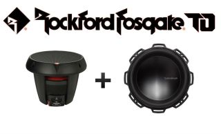Two Rockford Fosgate T0D2-10 Power 10" T0 2-Ohm DVC Subwoofers
