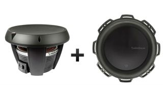 Two Rockford Fosgate T1D4-15 15" Power T1 4-Ohm DVC Subwoofers