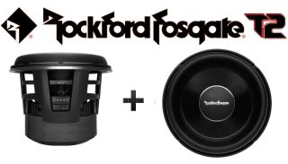 Two Rockford Fosgate T2S2-16 16" Power T2 2-Ohm SVC Subwoofers