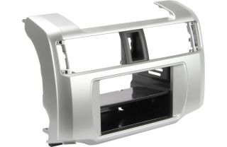 Scosche TA2106B Dash Kit Fits select 2010-up Toyota 4Runner models — single-DIN or double-DIN radios (Silver)