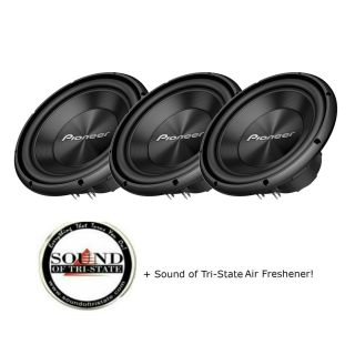 Three Pioneer TS-A300D4  12" Subwoofers with Dual 4 Ohm Voice Coil ( 1500W Max )