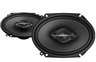 Pair of Pioneer A-Series TS-A6881F 350 Watts Max Per Pair, 6" x 8" 4-Way Coaxial Car Audio Speakers