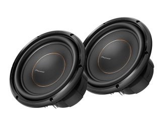 Two Pioneer TS-D10D4 10" subwoofer with dual 4-ohm voice coils