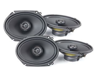 Two Pioneer Pioneer TS-D68F D Series 6"x8" 2-way car speakers