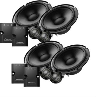 Two Pioneer TS-Z65C 6-1/2" component speaker system
