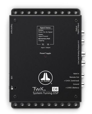 JL Audio TwK-D8 (Factory Refurbished) System Tuning DSP with Digital Optical Input / 8-ch. Stereo RCA Outputs / 1 Digital Optical Output