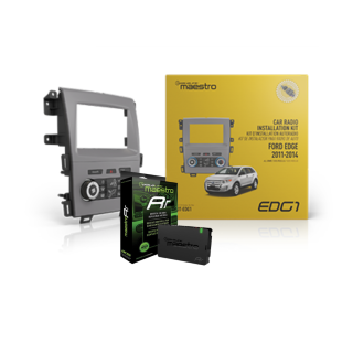 Maestro ADS KIT-EDG1 Radio replacement dash kit for Ford Edge vehicles 2011-2014. Allows for the installation of double din radios, floating radios, or 8" or 9" modular radios