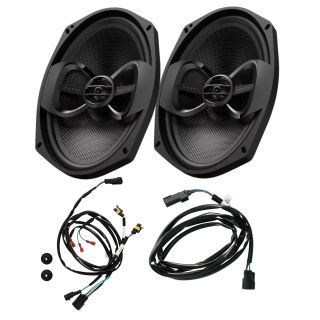 Infinity Kappa 6SPKSYS Kappa Perfect 6.5in Speakers, 6x9" Speakers & 4channel amplifier, with all installation equipment provided, for 2014 & Up Harley Davidson Road Glide & Street Glide Motorcycle Fairings, Tour Pak & Saddle Bags