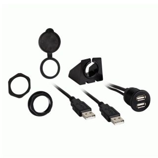 Metra Dual USB Pass Through Extension - Retail Pack