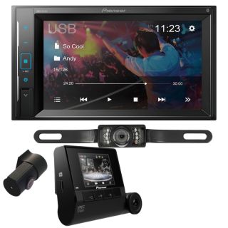 Pioneer DMH241EX+ VREC-Z710DH 2-Ch Dual Recording  HD Dash Camera System + SV5130IR - License Plate Style Backup Camera