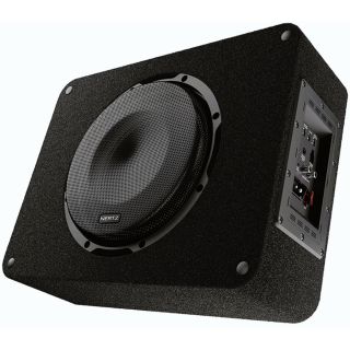 Hertz CBA 250 500W Peak (250W RMS) 10" Cento Series Amplified and Loaded Subwoofer with Sealed Enclosure