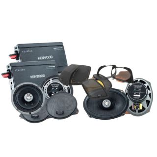 Kenwood eXcelon Motorsports P-HD3FR Two 2-CHANNEL POWER AMPLIFIERS & 6.5" Front Speakers, 6x9” LID SPEAKERS, & CA-CUT14 CUT-IN LID KIT PACKAGE - DESIGNED AND ENGINEERED FOR SELECT 2014-UP HARLEY DAVIDSON® MOTORCYCLES