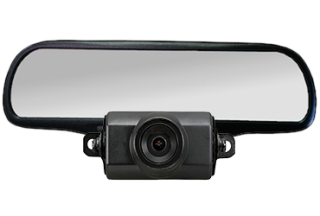 Advent RVM100  Replacement rear view mirror with integrated 4.3" display and Universal Rear View Backup Camera ACA200W 