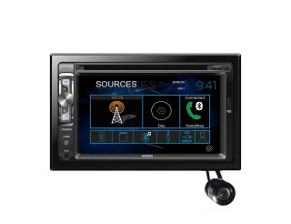 Jensen VX2529 Double Din 6.2" DVD Audio/Video Receiver with bullet style backup camera