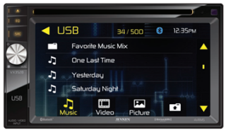 Jensen VX3528 6.2” DVD Receiver, Bluetooth and SiriusXM Ready