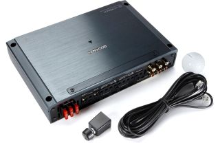 Kenwood eXcelon XR901-5 Reference Fit 5 Channel Power Amplifier with 75Wx4 output and 600W x 1 at 2 ohms and 1800W maximum power, Bass Knob Included, Speaker level Inputs