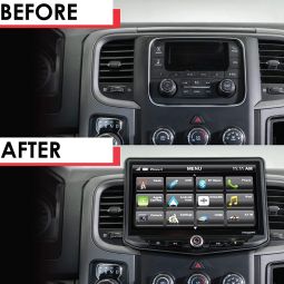 10.1" digital multimedia receiver with floating screen for 2013-2018 RAM Truck & 2019 "Classic" body style RB10RAM13