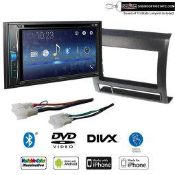 Pioneer AVH-221EX Multimedia DVD-Receiver + install kit fits 05-11 Non Amplified Toyota Tacoma (Black)