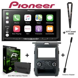 Pioneer AVH-W4500NEX DVD Player ADS Dashkit KIT-K150 Maestro Interface fits F-150