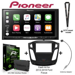 Pioneer AVH-W4500NEX+ KIT-FOC1 Dash kit for Ford Focus + ADS-MRR + Antenna Adapter