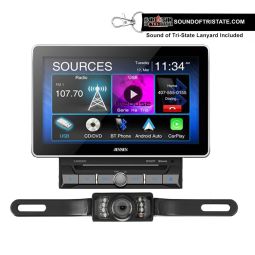 Jensen CAR8000 10" DVD Receiver + License Plate Backup Camera
