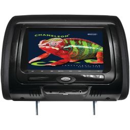 Concept CLD-703 Headrest Monitor with DVD Player Universal 7" Head Rest with Built In DVD Player w/ Interchangeable Color Covers, and HDMI Input CLD703