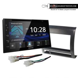 Kenwood DDX5707S DVD Receiver with Installation Kit and Wire Harness for 05-11 Non Amplified Toyota Tacoma (Black)