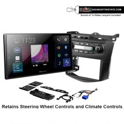 Pioneer DMH-2660NEX  Digital Multimedia Receiver + install kit 2003-07 Honda Accord (Factory climate controls)