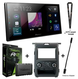 Pioneer DMH-2660NEX 6.8" Digital Multimedia Receiver w/ ADS iDatalink KIT K150 for F150 & ADS-MRR Bundle