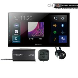 Pioneer DMH-2660NEX Digital Multimedia Receiver - Mechless + Standard Chassis DMH2660NEX with Bullet style backup camera and sxv300v1 siriusxm tuner and antenna