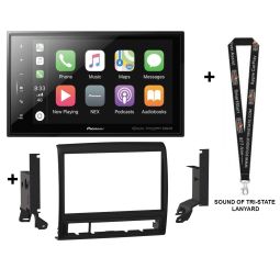 Pioneer DMH-C5500NEX Digital Multimedia Receiver + Metra Dash Kit 108-TO2B for Toyota Tacoma (2012-2015) - Pioneer 8-inch Radios + SOTS Lanyard