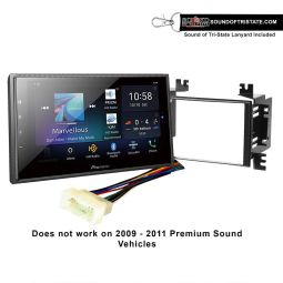 Pioneer DMH-W4660NEX Digital Multimedia Receiver with Installation Kit and Wire Harness for 06-08 Kia Accent, 06-11 Rio