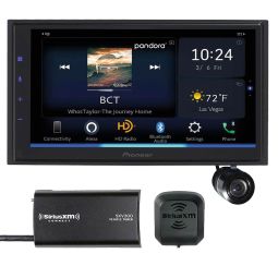 Pioneer DMH-WC5700NEX 6.8" - Amazon Alexa, Android Auto™, Apple CarPlay®, Bluetooth® - Multimedia Digital Media Receiver (Does not play CDs) + SiriusXM SXV300V1 Tuner + Bullet Style Backup Camera