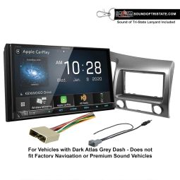 Kenwood Excelon DMX957XR Digital Multimedia Receiver + install kit 2006-2011 Honda Civic (Dark Atlas Grey)