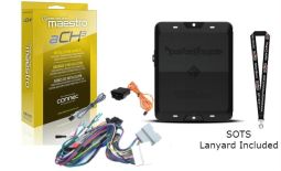 Rockford Fosgate DSR1 8-Channel Interactive Signal Processor w/ Integrated iDatalink Maestro Module & ADS HRN-AR-CH3 Vehicle-specific amplifier replacement harness and a SOTS Lanyard