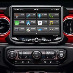 Stinger UN1810+SRKJW18EH 10"digital multimedia receiver with floating screen for select 2018-up Jeep Wrangler - JL 18-20 Gladiator JT 20 Integration & Installation Kit RB10JW18B