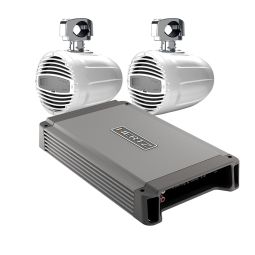 Hertz HCP2MX 2ch Marine Stereo Amplifier + HTX8MCLWX2 (2) 