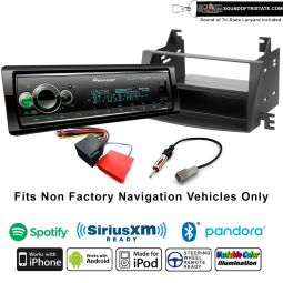 Pioneer MVH-S720BHS Digital Media Receiver + Install Harness+ Dash Kit Fits 2009-2010 Hyundai Sonata (Non Amplified System)