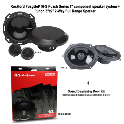 Rockford Fosgate Punch Series P16-S + P1572 + RF-DSDOOR