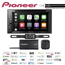 Pioneer AVH-1550NEX with SiriusXM Tuner and License Plate Backup Camera