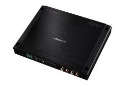 Kenwood eXcelon XR601-1 Reference Fit Mono Power Amplifier with 600W x 1 output at 2 ohms, 1200W maximum power, Bass Knob Included, Speaker Level Inputs